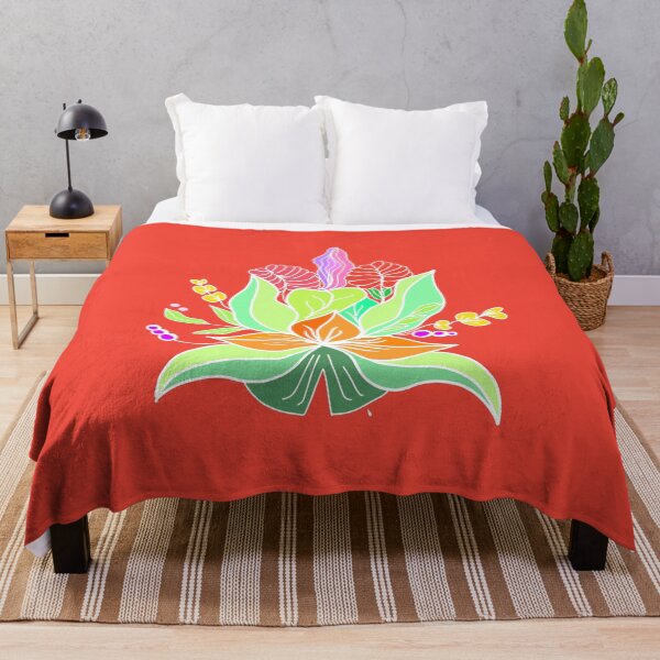 Item preview, Flower red Tropical palms cute  designed and sold by Carolina Salazar.