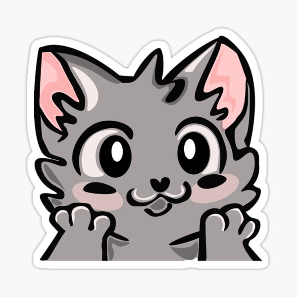 Uwu Cat Stickers for Sale | Redbubble