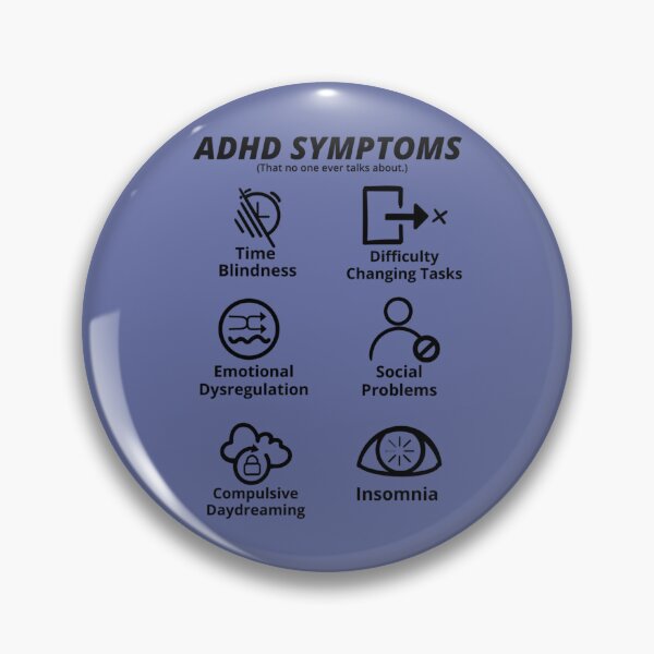 Item preview, ADHD SYMPTOMS    designed and sold by BookishTimess2.