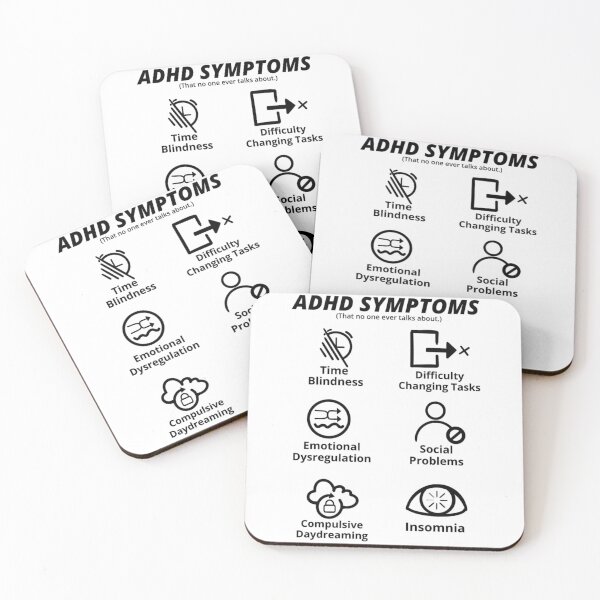 Item preview, ADHD SYMPTOMS    designed and sold by BookishTimess2.