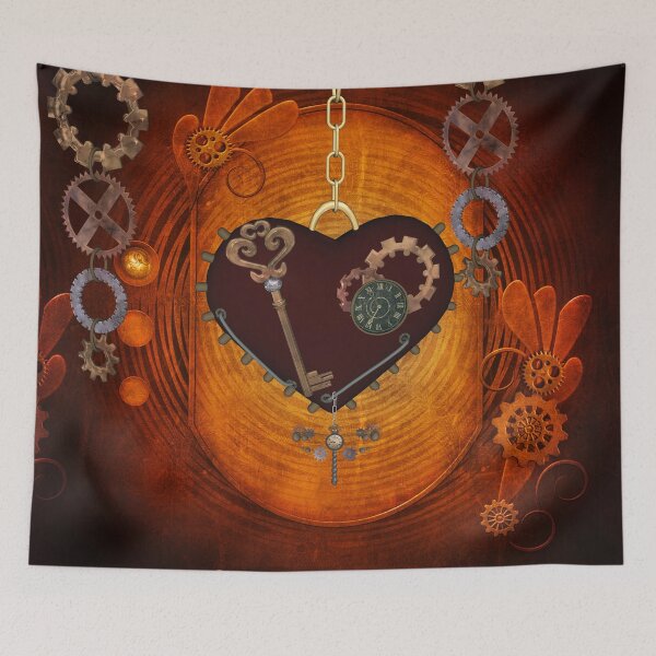 Item preview, Steampunk, heart with gears designed and sold by nicky2342.