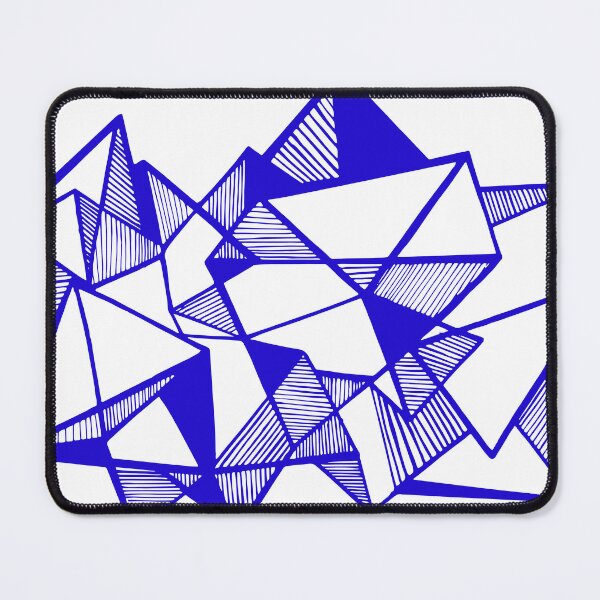 Item preview, Blue Geometric abstract triangles designed and sold by Carolina Salazar.