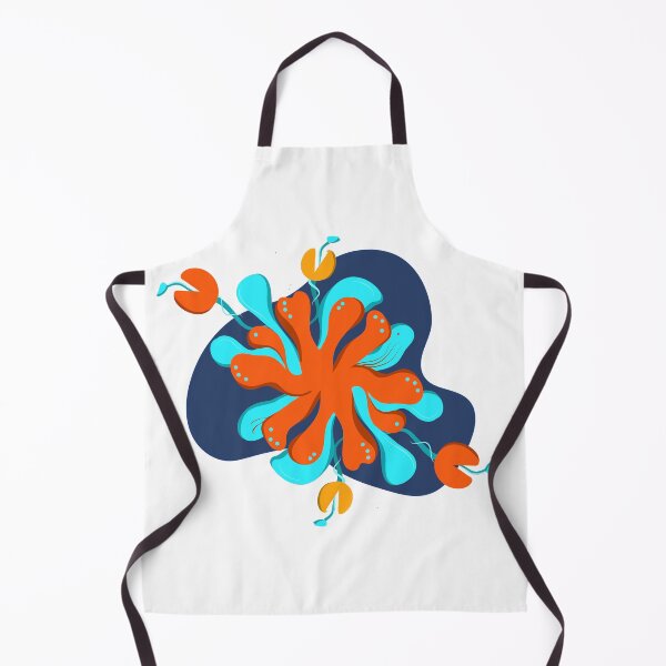 Item preview, Flowers tropical leaf plants orange designed and sold by Carolina Salazar.