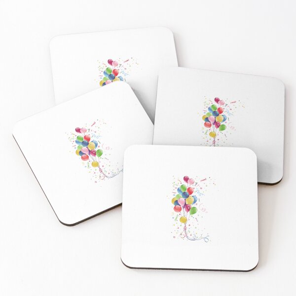Item preview, birthday party balloons, colorful balloons, ribbon designed and sold by sticker mani.