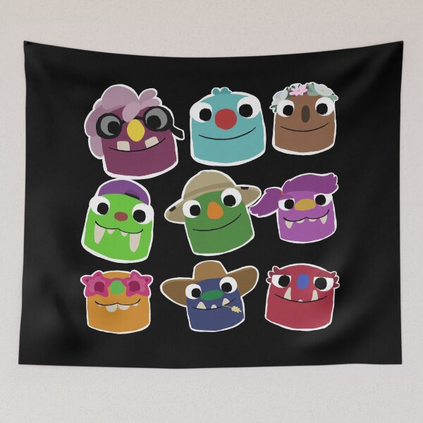 Item preview, Grumpuses Bugsnax Grumps Pack Black  | Bugsnax Bookbag Schoolbag designed and sold by MrsLittleBear.