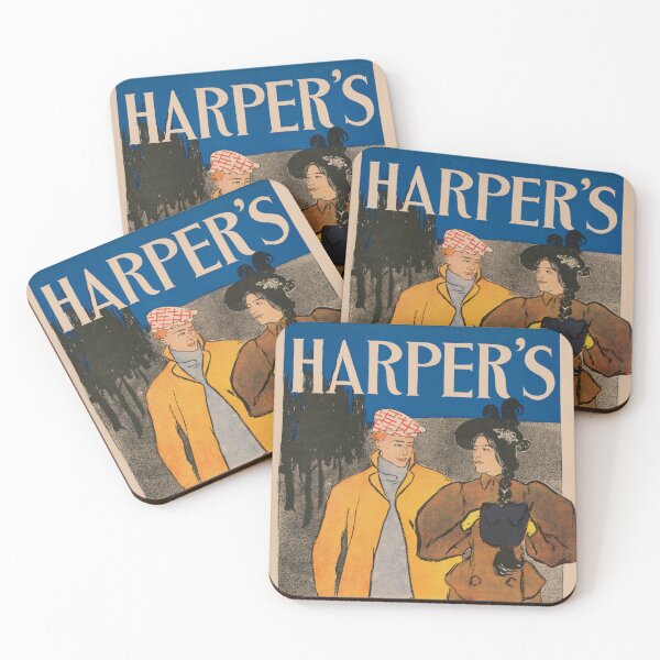 Item preview, HARPER'S FEBRUARY 1896 Magazine Cover Poster by Artist Edward Penfield designed and sold by retroposters.