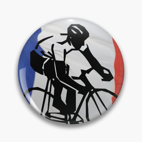 Item preview, Cyclist Flag of France designed and sold by ArtMeetsPizza.