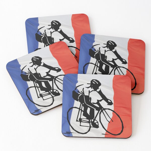 Item preview, Cyclist Flag of France designed and sold by ArtMeetsPizza.