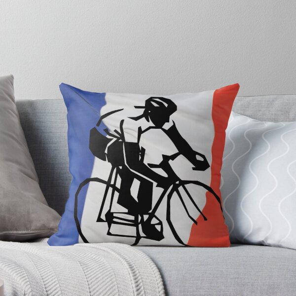 Item preview, Cyclist Flag of France designed and sold by ArtMeetsPizza.