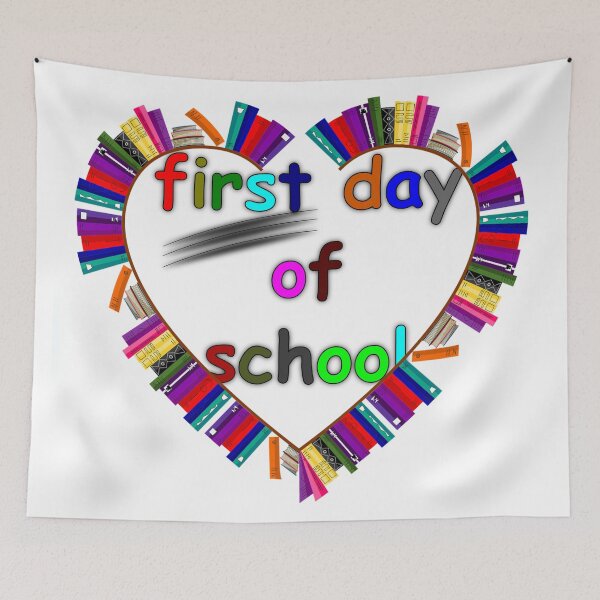 Item preview, first day of school , Heart designed and sold by Ismail designer.