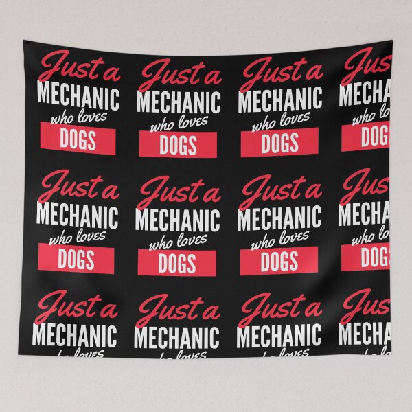 Item preview, Just A Mechanic Who Loves Dogs - Gift For Men, Women, Dogs Lover designed and sold by ExploreTheStore.
