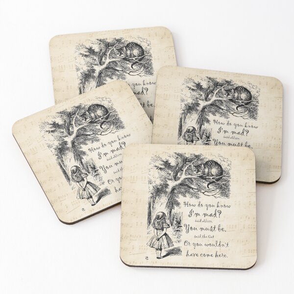 Item preview, Alice In Wonderland Quote - How Do You Know I'm Mad designed and sold by maryedenoa.