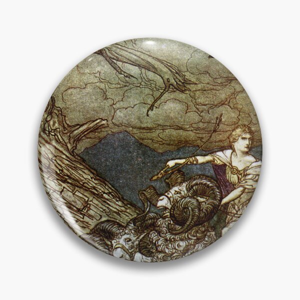 Item preview, Fricka approaches in anger by Arthur Rackham designed and sold by Vintage Designs +.