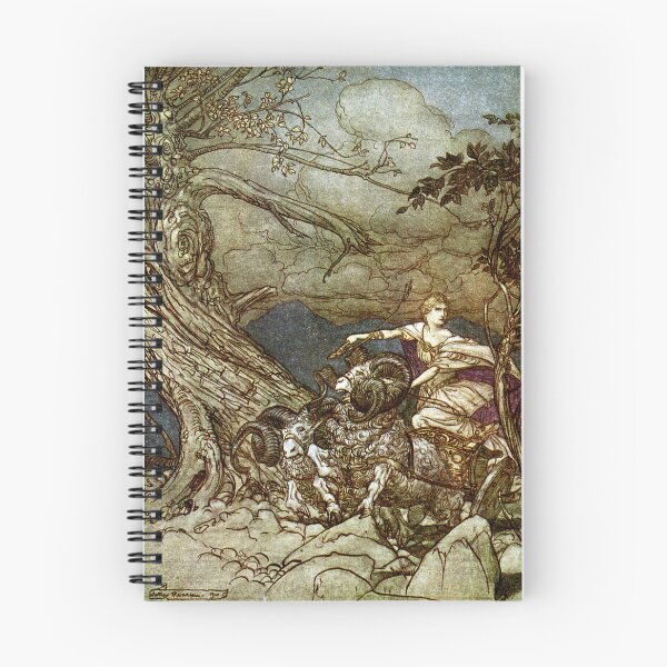 Item preview, Fricka approaches in anger by Arthur Rackham designed and sold by Vintage Designs +.