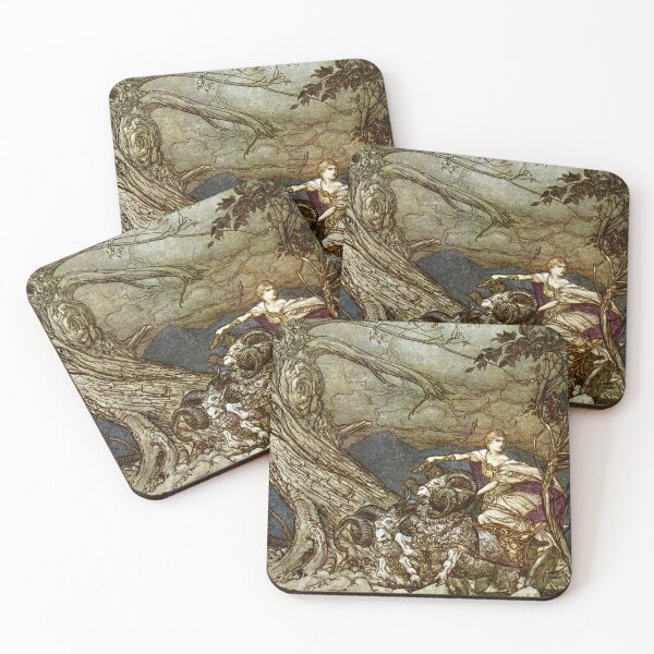 Item preview, Fricka approaches in anger by Arthur Rackham designed and sold by Vintage Designs +.