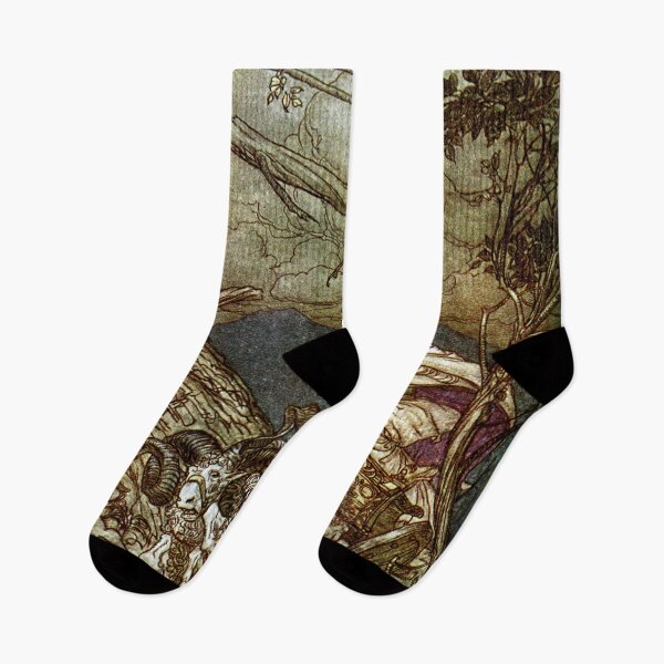 Item preview, Fricka approaches in anger by Arthur Rackham designed and sold by Vintage Designs +.