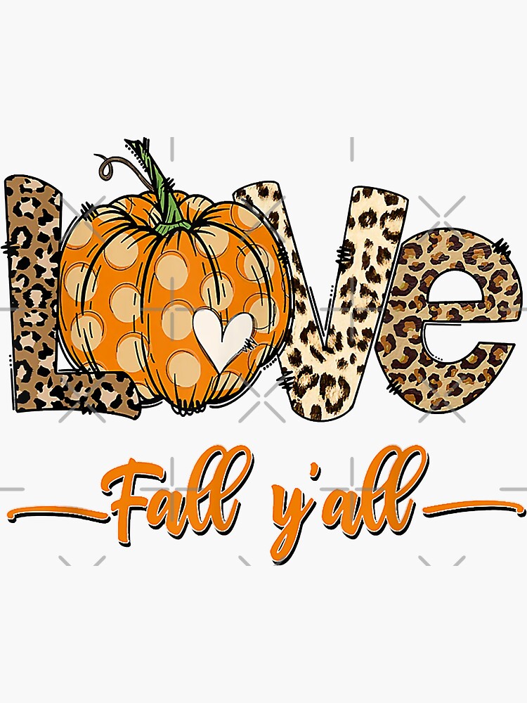 Happy Fall Yall Pumpkins Novelty Bottle Cap Sticker Decal