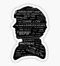 Sherlock Holmes · BBC tv show sherlock Sticker