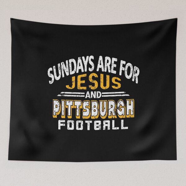 Item preview, Pittsburgh Pro Football - And Jesus on Sundays designed and sold by FFFMstore.