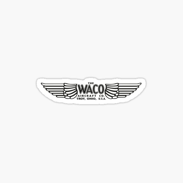 Item preview, Waco Aircraft Company Logo (Black) designed and sold by warbirdwear.