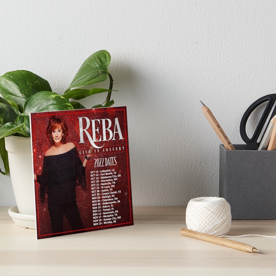 "Reba Tour 2022 2023 Locations and Dates" Art Board Print for Sale by