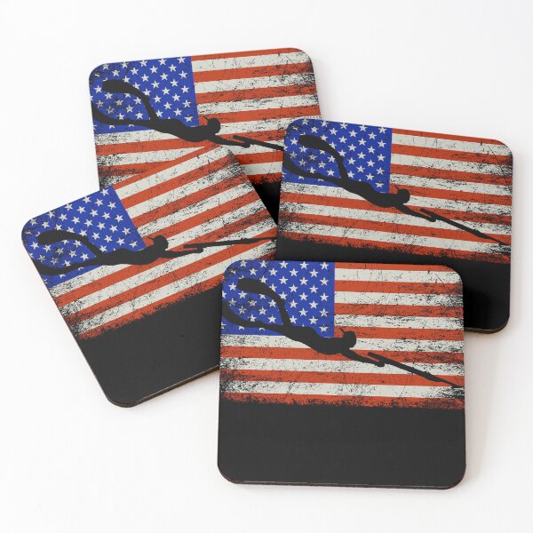 Item preview, Spearfishing American USA flag, spear fishing designed and sold by Madine Design.