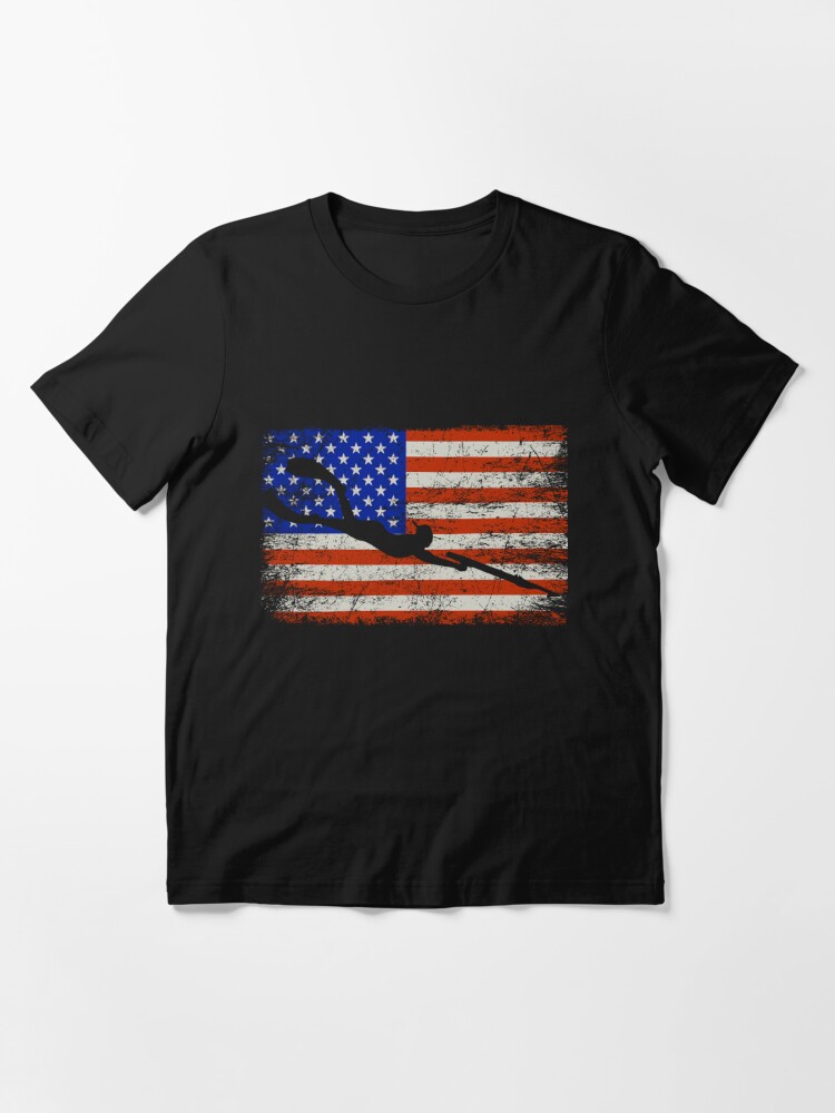 Spearfishing American USA Flag Unisex T-Shirt, Fishing Shirt - Inspire  Uplift