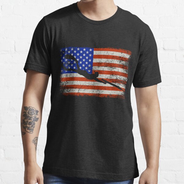 Spearfishing American USA Flag Unisex T-Shirt, Fishing Shirt - Inspire  Uplift