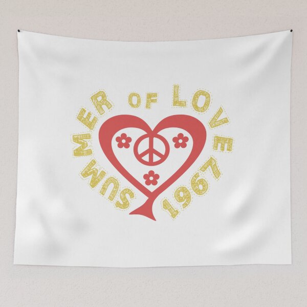 Item preview, Summer of Love 1967 Heart Relaxed Fit  designed and sold by DayDreamApparel.
