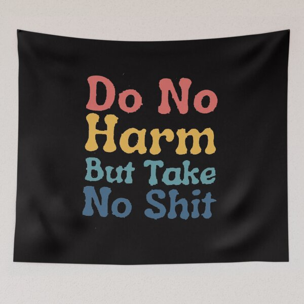 Item preview, Do No Harm But Take No Shit - Advice From A Hippo designed and sold by Viktor Kabbach.