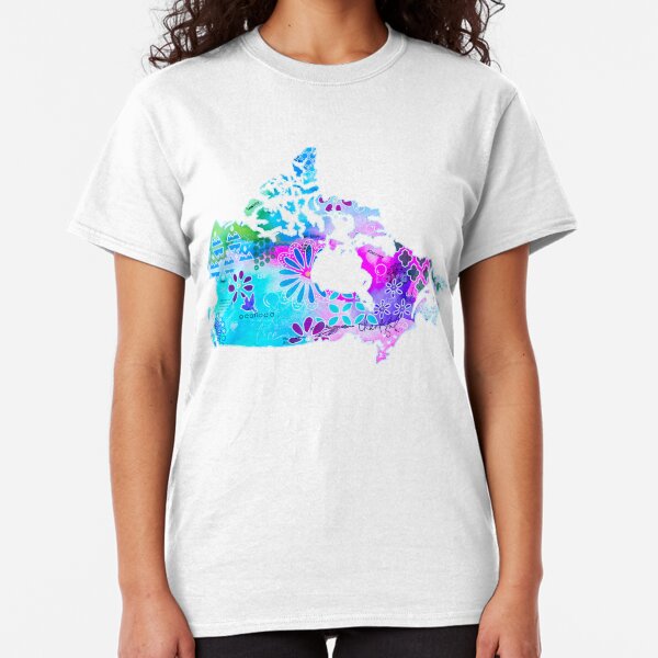 O Canada 150 Birthday Mixed Media Classic T-Shirt