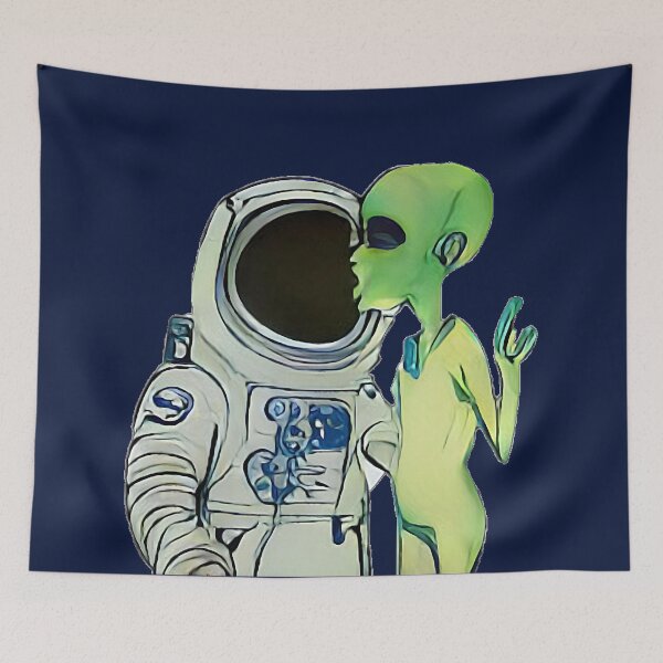 Item preview, Alien astronaut kiss designed and sold by marjard.