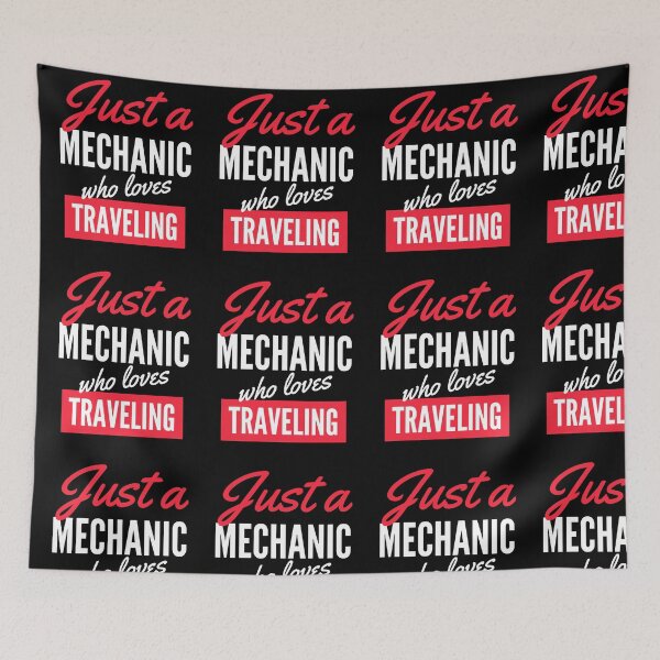 Item preview, Just A Mechanic Who Loves Traveling - Gift For Men, Women, Traveling Lover designed and sold by ExploreTheStore.