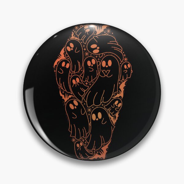 Item preview, Orange Cute ghost coffin silhouette dark designed and sold by Texdoodles.