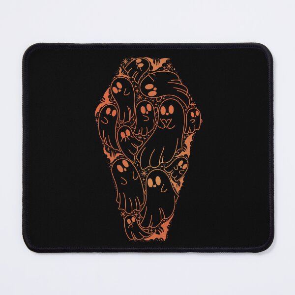 Item preview, Orange Cute ghost coffin silhouette dark designed and sold by Texdoodles.