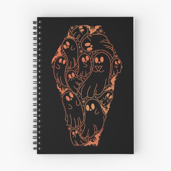 Item preview, Orange Cute ghost coffin silhouette dark designed and sold by Texdoodles.