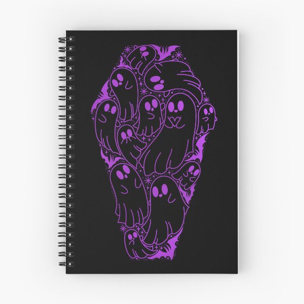 Item preview, Purple Cute ghost coffin silhouette dark designed and sold by Texdoodles.