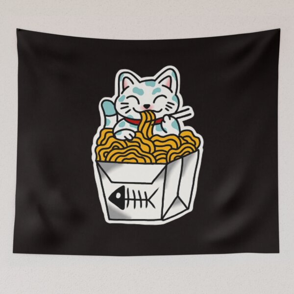 Item preview, cat lover ramen lamen japan food  designed and sold by rafaelwolf.