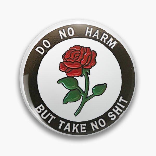 Item preview, Do No Harm But Take No Shit - Advice From A Hippo - Vintage Fuck Flower OS designed and sold by Viktor Kabbach.