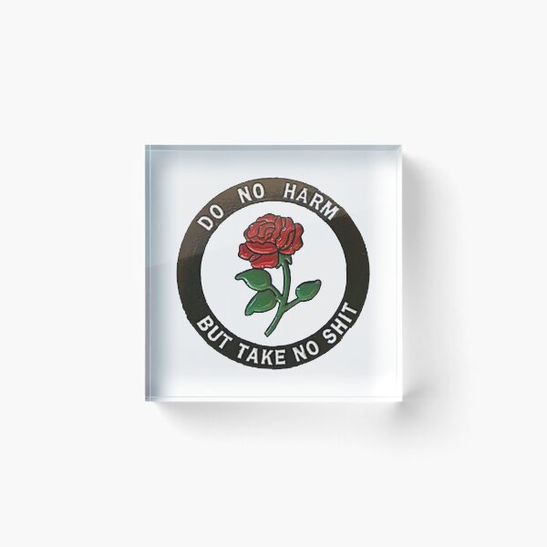 Item preview, Do No Harm But Take No Shit - Advice From A Hippo - Vintage Fuck Flower OS designed and sold by Viktor Kabbach.