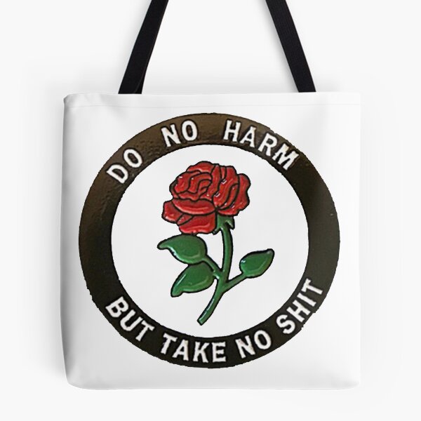 Item preview, Do No Harm But Take No Shit - Advice From A Hippo - Vintage Fuck Flower OS designed and sold by Viktor Kabbach.