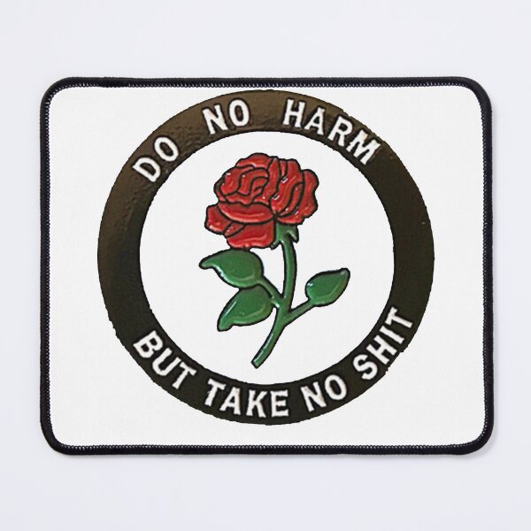 Item preview, Do No Harm But Take No Shit - Advice From A Hippo - Vintage Fuck Flower OS designed and sold by Viktor Kabbach.