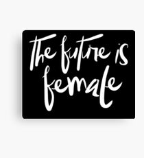 The future is female (white) Canvas Print