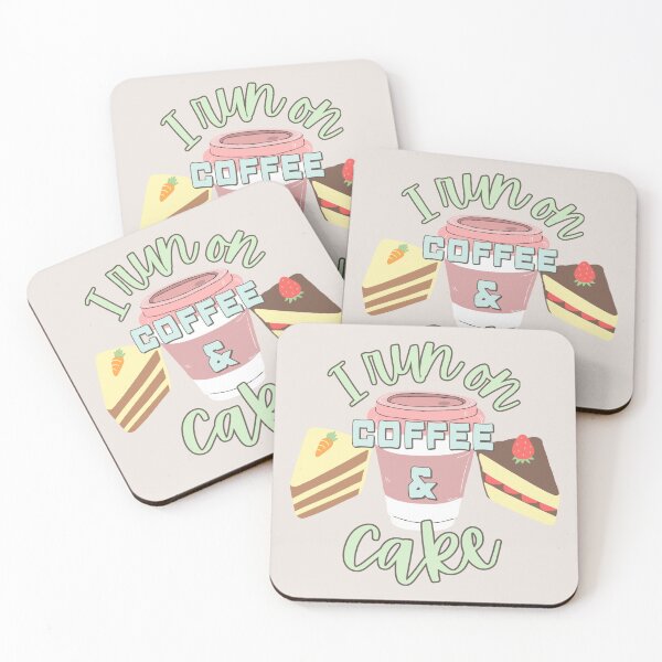 Item preview, I Run On Coffee And Cake Fun Slogan designed and sold by TrulyEpoque.