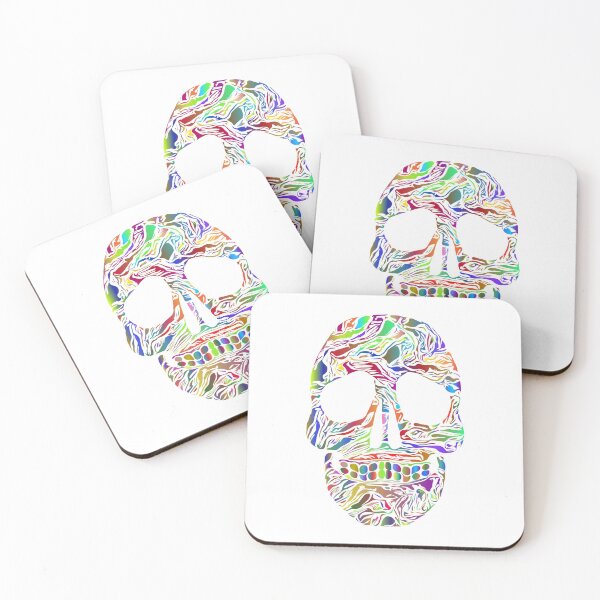 Item preview, Very Cool Multicolor Skull designed and sold by CreativeCranium.