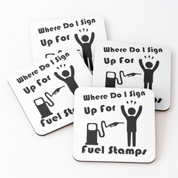 Item preview,   Where Do I Sign Up For Fuel Stamps T-Shirts designed and sold by artetotal.