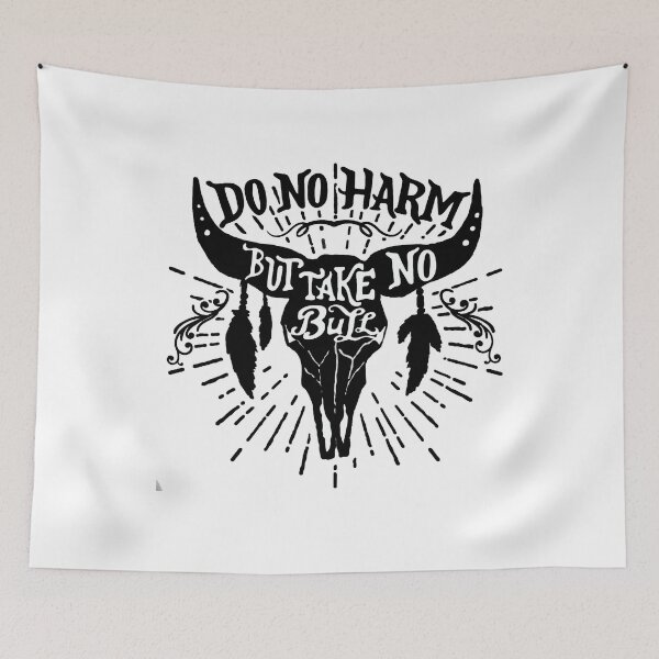 Item preview, Do No Harm But Take No Bull - Advice From A Hippo - Vintage Bull designed and sold by Viktor Kabbach.