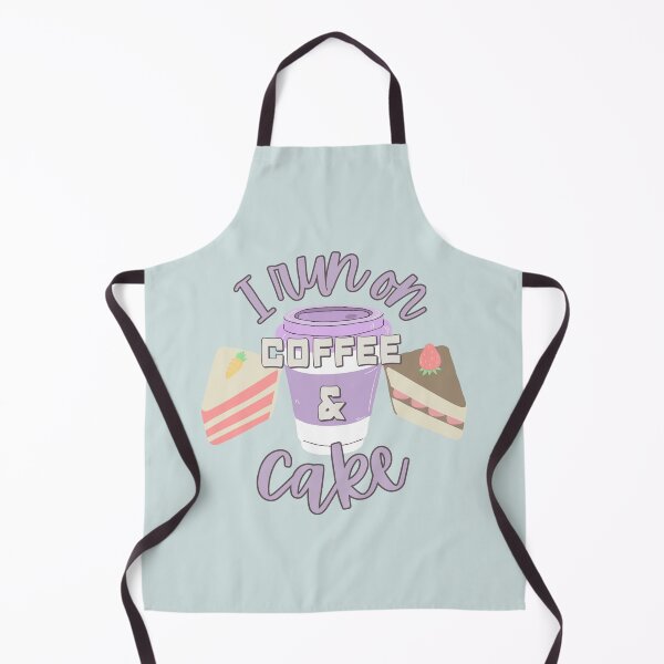 Item preview, Cute I Run On Coffee And Cake Fun Slogan designed and sold by TrulyEpoque.