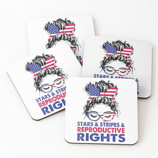 Item preview, Stars Stripes Reproductive Rights Messy Bun American Flag   designed and sold by MoonySinatra.