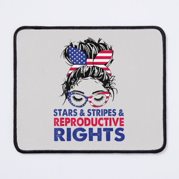 Item preview, Stars Stripes Reproductive Rights Messy Bun American Flag designed and sold by MoonySinatra.